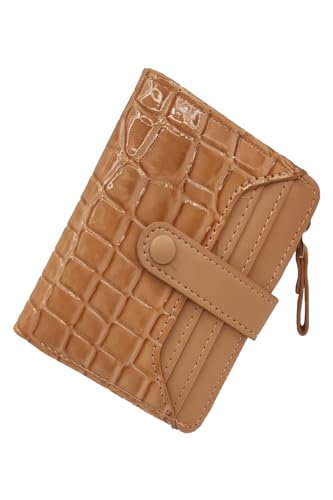 SUVERCH Kleine Damen-Geldbörse aus Leder, RFID-Armband, mit Kartenfächern, Ausweisfenster, Reißverschluss, Münzgeldbörse, Krokodil-Körnung, Rosa SUVERCH Kleine Damen-Geldbörse aus Leder, RFID-Armband, mit Kartenfächern, Ausweisfenster, Reißverschluss, Münzgeldbörse, Krokodil-Körnung, Rosa von SUVERCH