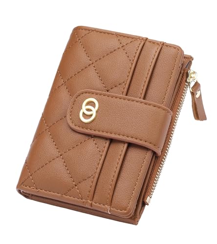 SUVERCH Kleine Geldbörse aus PU-Leder, Kreditkartenhalter, Reißverschluss, kleine Geldbörse, Mini-Münzgeldbörse mit Ausweisfenster, Braun SUVERCH Kleine Geldbörse aus PU-Leder, Kreditkartenhalter, Reißverschluss, kleine Geldbörse, Mini-Münzgeldbörse mit Ausweisfenster, Braun von SUVERCH