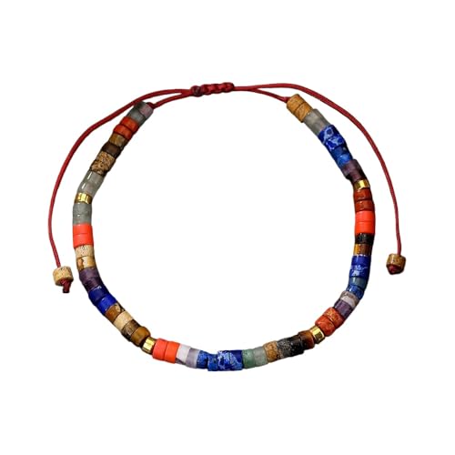 SUXUMHAO Handgefertigtes Holzperlen Boho Vintage Stretch Armband Heilung Schutz Balance Armband für Frauen Männer Stil C von SUXUMHAO