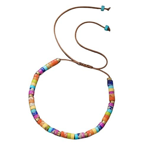 SUXUMHAO Handgefertigtes Holzperlen Boho Vintage Stretch Armband Heilung Schutz Balance Armband für Frauen Männer Stil F von SUXUMHAO