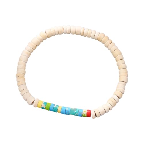 SUXUMHAO Handgefertigtes Holzperlen Boho Vintage Stretch Armband Heilung Schutz Balance Armband für Frauen Männer Stil M von SUXUMHAO