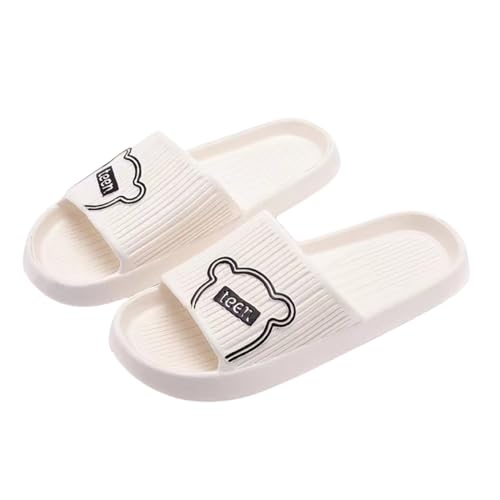 SUYHKO Hausschuhe Damen Hausschuhe Dicke Plattform Flip Flops Männer Badezimmer Rutschen Nicht -slip Weibliche Maultierschuhe Sandalen Sandalen-ö-40-41 (innere 25 Cm) von SUYHKO