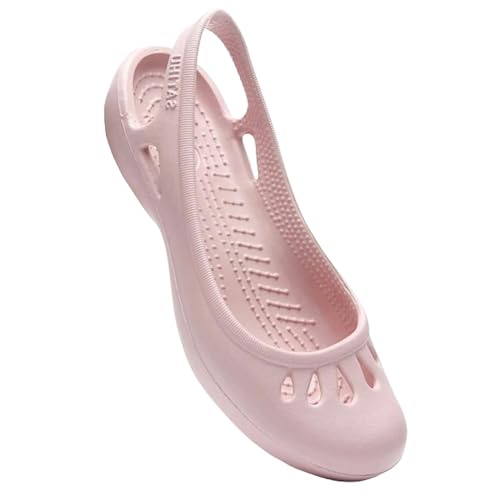 SUYHKO Hausschuhe Damen Sommer Leichtes Anti -slip -loch -schuhe Frauen Flache Boden Sandalen Krankenschwester Outdoor Beach Schuh-light-p-w6–230 Mm von SUYHKO