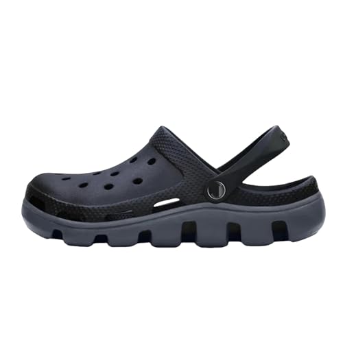 SUYHKO Sommerhausschuhe Herren Sommer Atmungsaktiven Outdoor-Mode Strand Sandalen Eva Material Nicht-Schlupf-Schwarz-M5 SUYHKO Sommerhausschuhe Herren Sommer Atmungsaktiven Outdoor-Mode Strand Sandalen Eva Material Nicht-Schlupf-Schwarz-M5 von SUYHKO