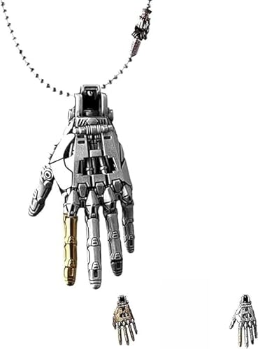SUYOIKHGMN Mechanischer bionischer Handanhänger, eine Roboterhand mit beweglichen Fingerknöcheln, ein Steampunk-Halskettenanhänger. Für Männer und Frauen geeignet. SUYOIKHGMN Mechanischer bionischer Handanhänger, eine Roboterhand mit beweglichen Fingerknöcheln, ein Steampunk-Halskettenanhänger. Für Männer und Frauen geeignet. von SUYOIKHGMN