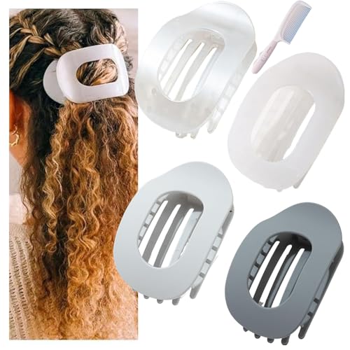 Entenschnabel Haarspange, Einfache Elegante Benglatt Haarspange, Matte Große Rutschfest Flat Duckbill Hair Clips, Ebogenes Design, Flach Sicherer Halt Innenzähne Haar Krallen Entenschnabel Haarspange, Einfache Elegante Benglatt Haarspange, Matte Große Rutschfest Flat Duckbill Hair Clips, Ebogenes Design, Flach Sicherer Halt Innenzähne Haar Krallen von SUYOPPM