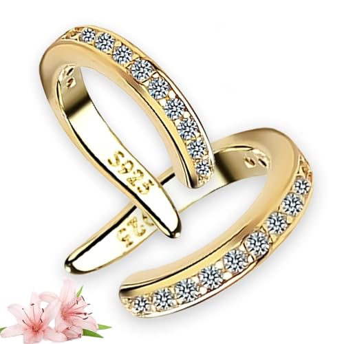 Fixura Ear Clips, Fixura Ear Corrector, Adjustable Pierceless Ear Cuff for Women, Thin Chunky Ears Cuffs Earrings for Women Men Everyday, Gently Improve Ears Position von SUYOPPM