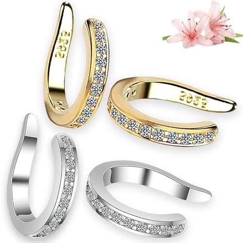 Fixura Ear Clips, Fixura Ear Corrector, Adjustable Pierceless Ear Cuff for Women, Thin Chunky Ears Cuffs Earrings for Women Men Everyday, Gently Improve Ears Position Fixura Ear Clips, Fixura Ear Corrector, Adjustable Pierceless Ear Cuff for Women, Thin Chunky Ears Cuffs Earrings for Women Men Everyday, Gently Improve Ears Position von SUYOPPM