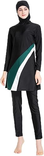 SUYUKU Muslimischer Badeanzug für Damen 3-teilige Muslimische Bademode Hijab Anzug Frauen islamischer Badeanzug Langarm Schwimmen Burkini Kostüm UV-Schutz Bademode Anzug S - 6XL SUYUKU Muslimischer Badeanzug für Damen 3-teilige Muslimische Bademode Hijab Anzug Frauen islamischer Badeanzug Langarm Schwimmen Burkini Kostüm UV-Schutz Bademode Anzug S - 6XL von SUYUKU