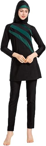 SUYUKU Muslimischer Badeanzug für Damen 3-teilige Muslimische Bademode Hijab Anzug Frauen islamischer Badeanzug Langarm Schwimmen Burkini Kostüm UV-Schutz Bademode Anzug S - 6XL SUYUKU Muslimischer Badeanzug für Damen 3-teilige Muslimische Bademode Hijab Anzug Frauen islamischer Badeanzug Langarm Schwimmen Burkini Kostüm UV-Schutz Bademode Anzug S - 6XL von SUYUKU