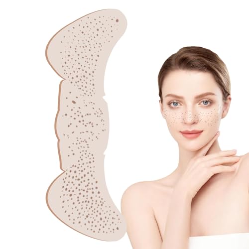 SVCEQZE Goldene Gesichts-Glitzer-Patches,Gesichts-Glitzer-Sprenkel-Patches,Gefälschte Sommersprossen leuchtende temporäre Aufkleber | Glitzernde Sommersprossen-Gesichtsaufkleber für Frauen, von SVCEQZE