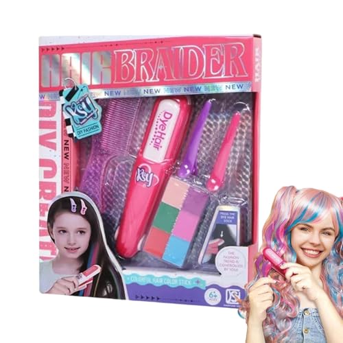 SVCEQZE Kinder-Haarfärbestift-Set, Haarkreide für Kinder, Temporäres, waschbares Haarfärbeset, Haarkreide, Haar-Make-up-sicheres, mehrfarbiges, simuliertes Spielzeug für Mädchen von SVCEQZE