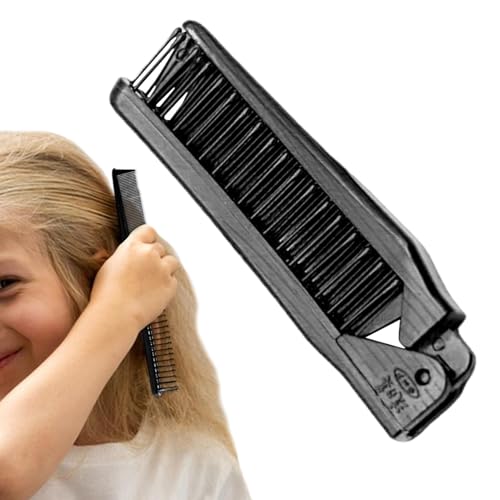 SVCEQZE Klappbare Haarbürste, faltbarer Kamm - Tragbarer faltbarer Taschenkamm Reisekamm - Kompakte Reisebürste und Kamm, Kinderkamm für Reisen, Kinder und Erwachsene von SVCEQZE
