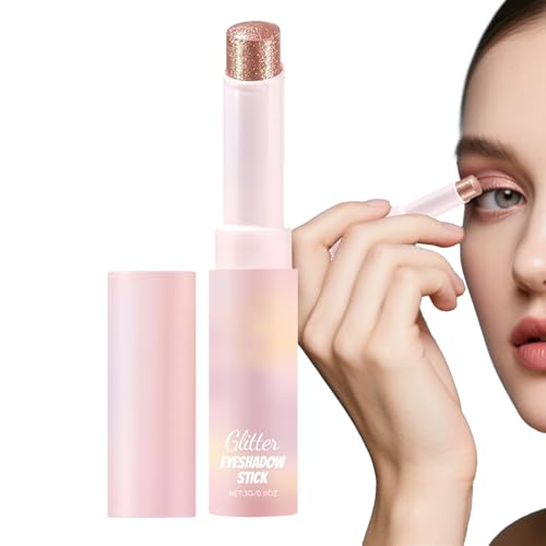 SVCEQZE Make-up Lidschatten Glitzer Stift | Kristall Glanz Lidschatten Stift - Lang Anhaltende Schminke Gesichts-Highlighter Für Frauen von SVCEQZE