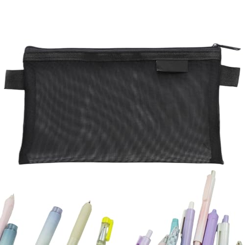 SVCEQZE Mesh Stiftetasche | Schreibwaren Aufbewahrungsbeutel - Abriebfester Schul- & Bürobedarf Organizer Für Erwachsene, Jugendliche & Kinder von SVCEQZE