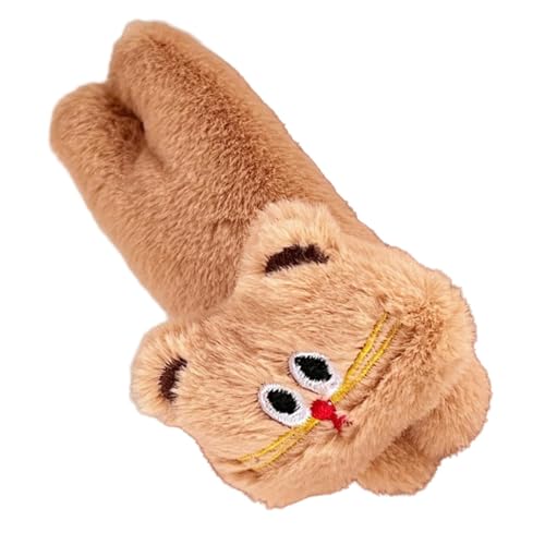 SVCEQZE Niedliche Plüsch-Haarspangen, kleine Katzenhaarschleifen, Katzenform, starker Halt, tragbare kleine Katzenhaarschleifen für draußen, Damen, Mädchen von SVCEQZE