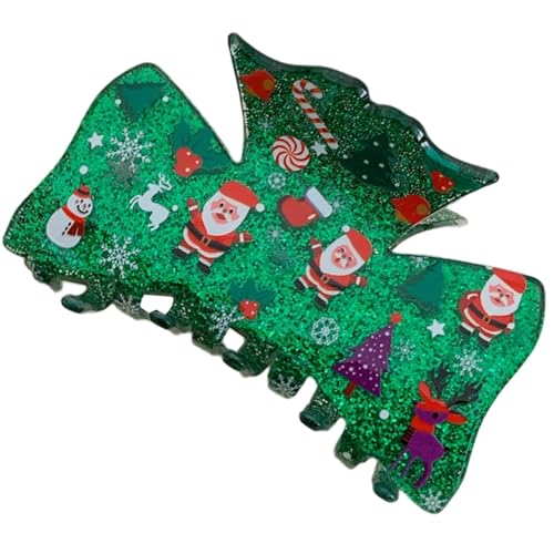 SVCEQZE Niedliche rote Haarklammern mit Strasssteinen, Weihnachtsmann-Haarspange | Haarklammern,Haarklammern, langlebiger Haarschmuck für Familie, Freunde, Kinder von SVCEQZE