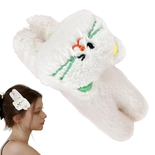 SVCEQZE Tier-Haarspangen für Mädchen, kleine Katzenhaarschleifen, Katzenform, starker Halt, tragbare kleine Katzenhaarschleifen für draußen, Damen, Mädchen von SVCEQZE