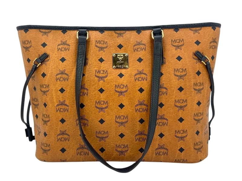 Mcm Top Zip Shopper Bag Tasche Handtasche Henkeltasche Cognac Schwarz Medium Mcm Top Zip Shopper Bag Tasche Handtasche Henkeltasche Cognac Schwarz Medium von SVELUXE