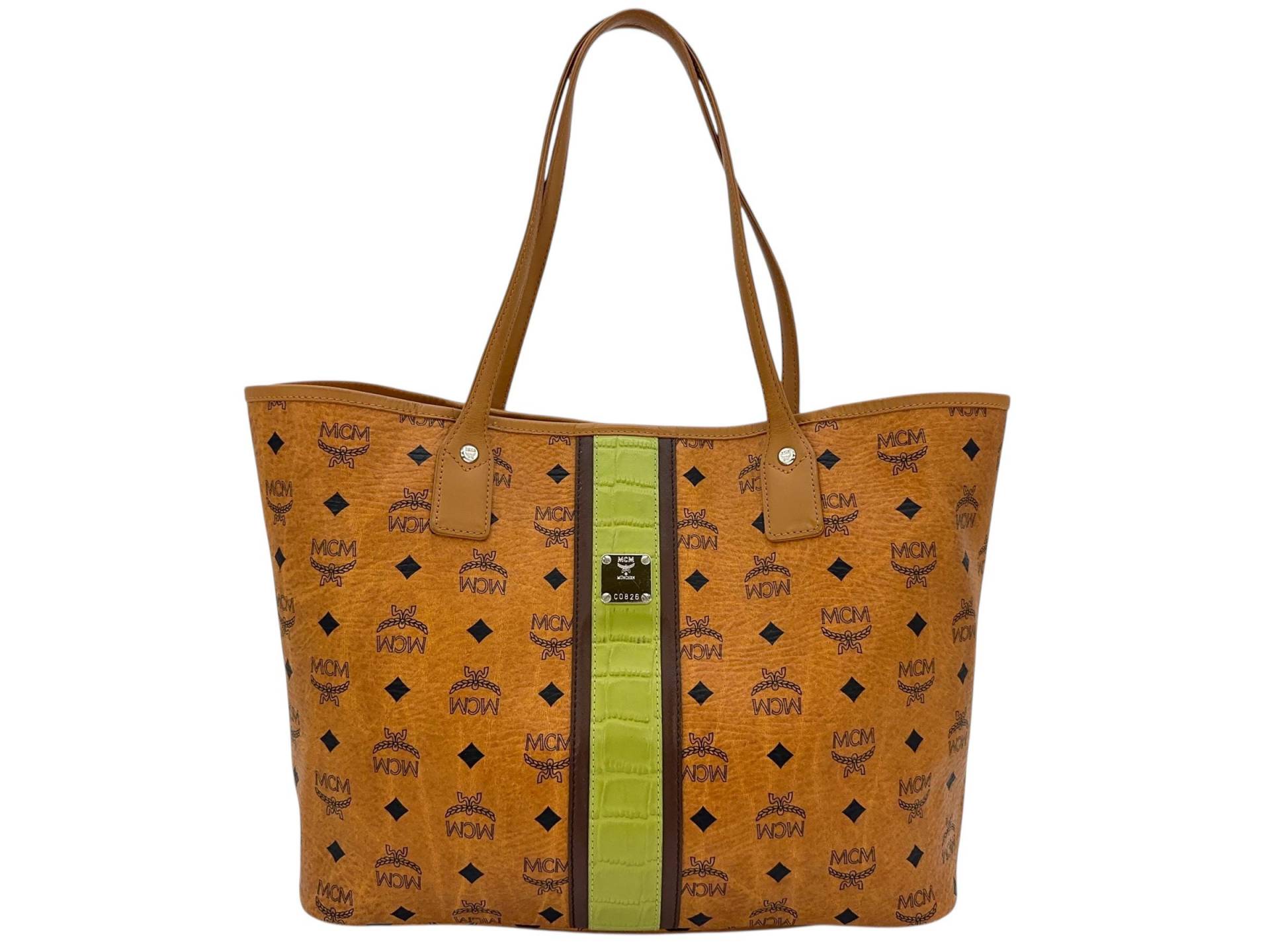 Mcm Visetos Shopper Bag Tasche Medium Schultertasche Stripe Henkeltasche Logo Mcm Visetos Shopper Bag Tasche Medium Schultertasche Stripe Henkeltasche Logo von SVELUXE