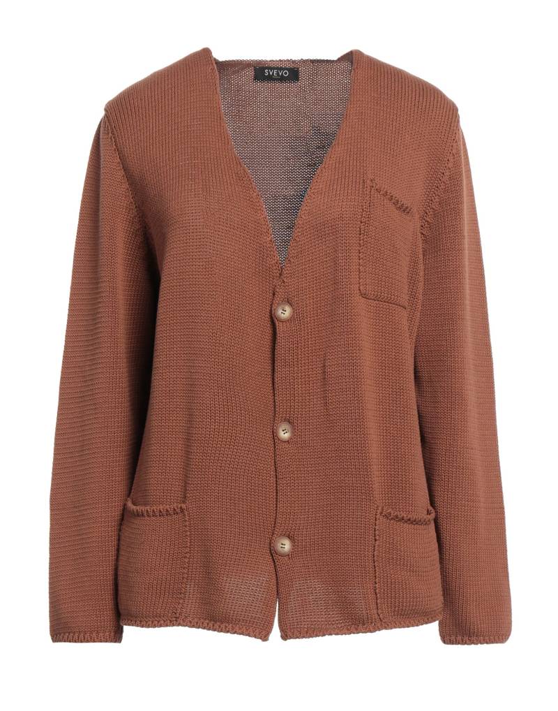 SVEVO Strickjacke Damen Braun von SVEVO