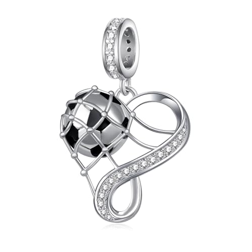Sportanhänger aus 925er-Sterlingsilber, Sportschmuck, Geschenke für Damen, Fußballliebhaber, Fußballmannschaften und Fußballspieler Sportanhänger aus 925er-Sterlingsilber, Sportschmuck, Geschenke für Damen, Fußballliebhaber, Fußballmannschaften und Fußballspieler von SVODEA