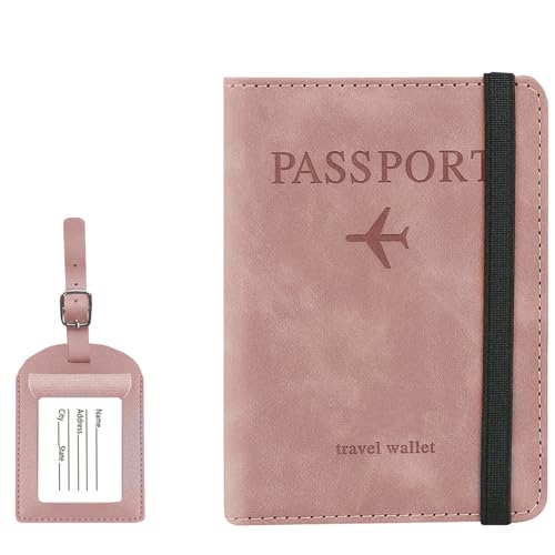 Reisepasshülle, Passhülle mit RFID Blocker, Portable Impfpass Hülle, Schutz Personalisiert Reisepasshülle, Reisepass, Kreditkarte und Reisedokumente für Männer und Frauen, Rosa Reisepasshülle, Passhülle mit RFID Blocker, Portable Impfpass Hülle, Schutz Personalisiert Reisepasshülle, Reisepass, Kreditkarte und Reisedokumente für Männer und Frauen, Rosa von SVUPUE