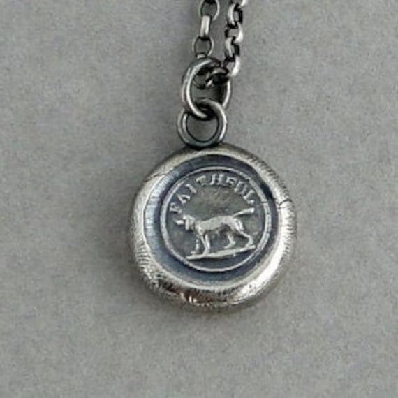 Faithfu Dogl - Wachssiegel Halskette Treuer Freund, Treue, Hingabe, Hundefreundschaft Halskette Faithfu Dogl - Wachssiegel Halskette Treuer Freund, Treue, Hingabe, Hundefreundschaft Halskette von SWALKDESIGNS