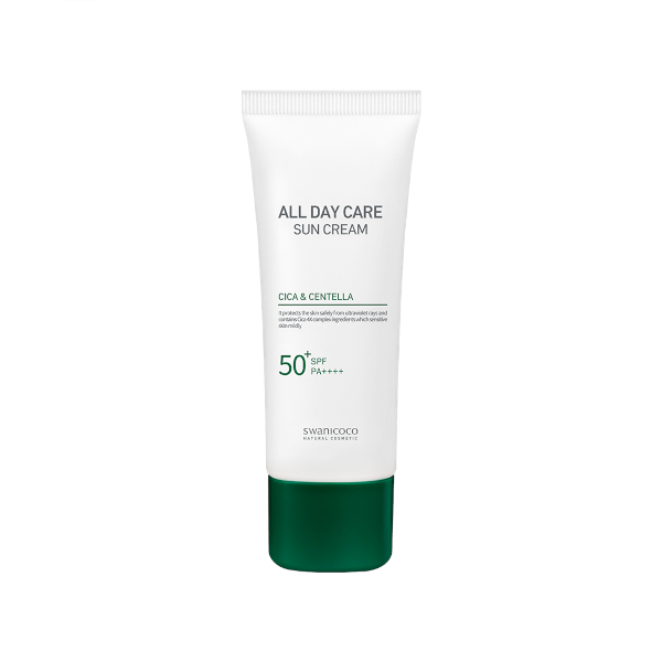 SWANICOCO - All Day Care Cica&Centella Sun Cream SPF50+ PA++++ - 50ml von SWANICOCO