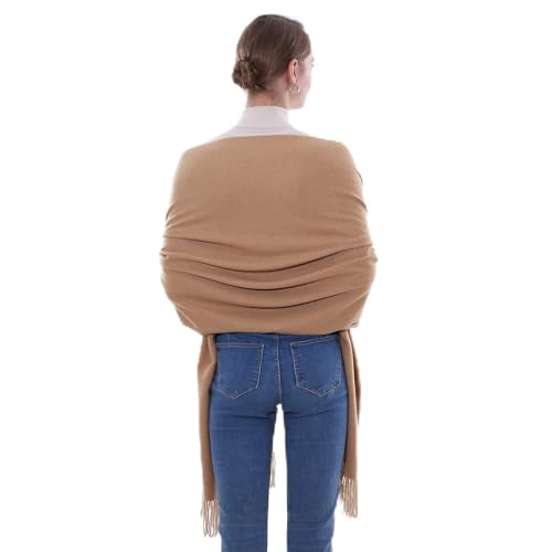 SWAT PANY Schal Kamel Pashmina Schals Tücher für Damen Winterschal Stola Damen Festlich Warm von SWAT PANY