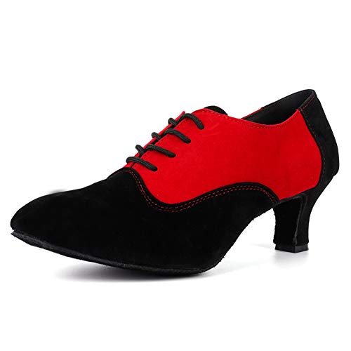 SWDZM Tanzschuhe Damen Latein Schnüren Geschlossene Salsa Tango Moderne Jazz Ballsaal Leistung Schuhe Trainingsschuhe,305,Ferse-5CM,Rot,40EU SWDZM Tanzschuhe Damen Latein Schnüren Geschlossene Salsa Tango Moderne Jazz Ballsaal Leistung Schuhe Trainingsschuhe,305,Ferse-5CM,Rot,40EU von SWDZM
