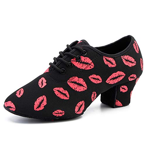 SWDZM Tanzschuhe Damen Latein Schnüren Geschlossene Salsa Tango Moderne Jazz Ballsaal Leistung Schuhe Trainingsschuhe,701HC,Ferse-5cm,Schwarz,38EU SWDZM Tanzschuhe Damen Latein Schnüren Geschlossene Salsa Tango Moderne Jazz Ballsaal Leistung Schuhe Trainingsschuhe,701HC,Ferse-5cm,Schwarz,38EU von SWDZM