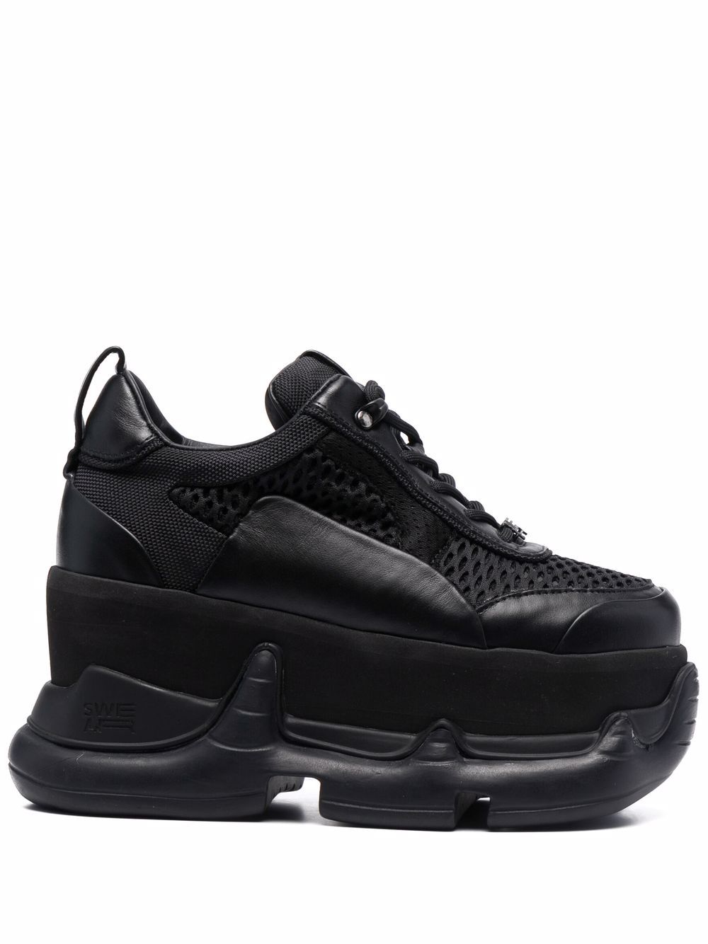 SWEAR Air Revive Nitro Plateau-Sneakers - Schwarz von SWEAR