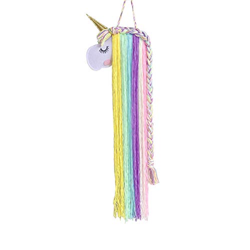 Mädchen Einhorn Haarspangen Aufbewahrung Halter, Unicorn Haarschmuck Haarclips Haarbögen Haarreife Organizer, Kinder Zimmer Wanddeko Stirnband Halter (Stil 1) von SWECOMZE