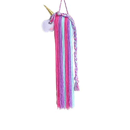 Mädchen Einhorn Haarspangen Aufbewahrung Halter, Unicorn Haarschmuck Haarclips Haarbögen Haarreife Organizer, Kinder Zimmer Wanddeko Stirnband Halter (Stil 3) von SWECOMZE