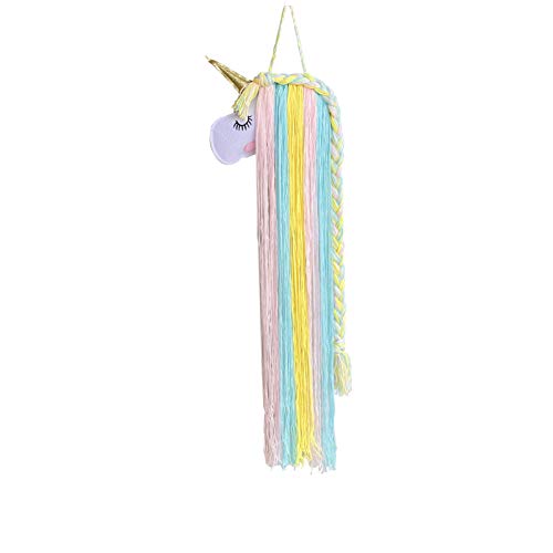 Mädchen Einhorn Haarspangen Aufbewahrung Halter, Unicorn Haarschmuck Haarclips Haarbögen Haarreife Organizer, Kinder Zimmer Wanddeko Stirnband Halter (Stil 7) von SWECOMZE