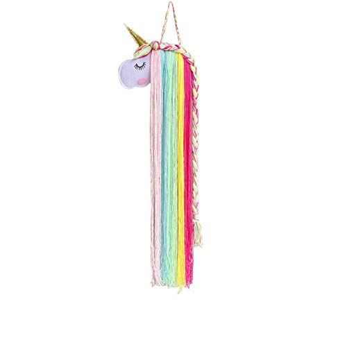Mädchen Einhorn Haarspangen Aufbewahrung Halter, Haarschmuck Haarclips Haarbögen Haarreife Organizer, Kinder Zimmer Wanddeko Stirnband Halter (Stil 8) von SWECOMZE