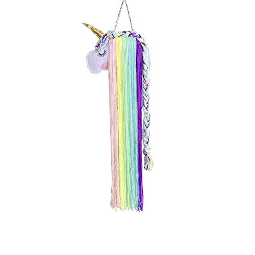 Mädchen Einhorn Haarspangen Aufbewahrung Halter, Unicorn Haarschmuck Haarclips Haarbögen Haarreife Organizer, Kinder Zimmer Wanddeko Stirnband Halter (Stil 9) von SWECOMZE