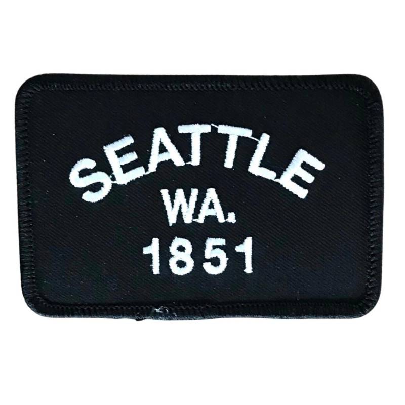 "Seattle 1851" Aufnäher | Washington Patch Zum Aufnähen Smaragd Stadt von SWEETPEAANDB
