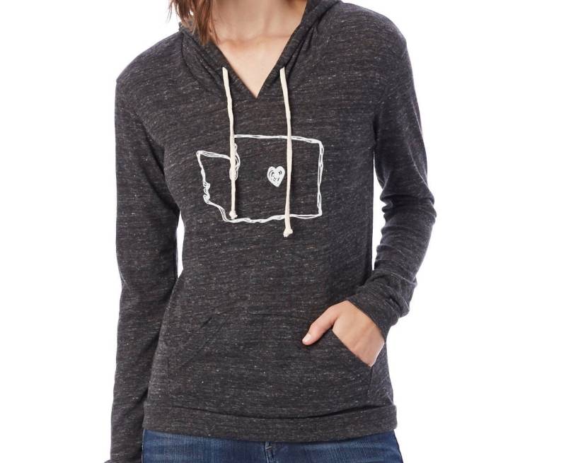 Washington Love Frauen Leichter Kapuzenpullover von SWEETPEAANDB