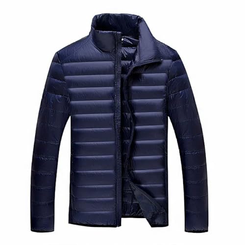 Herren Daunenjacke - Plus 5Xl 6Xl 7Xl Jacke Herren Feder Ultraleichte Daunenjacke Für Herren Oberbekleidung Mit Tragetasche Mantel - Für Winterreisen, Wandern,Blau,5Xl von SWEPER