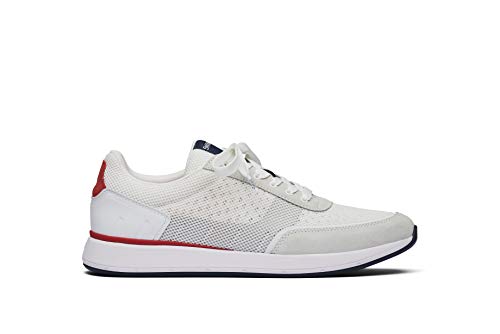 SWIMS Herren Breeze Wave Athletic Sneaker, Mehrfarbig (White/Navy/Glacier Gray/Red 805), 40 EU von SWIMS