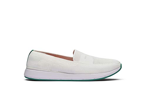 SWIMS Herren Breeze Wave Penny Mokassin, White/Deep Green von SWIMS