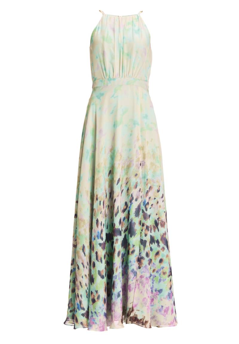 SWING - Abendkleid aus Chiffon mit Animal Print pistachio green / multi - Gr. - 42 von SWING