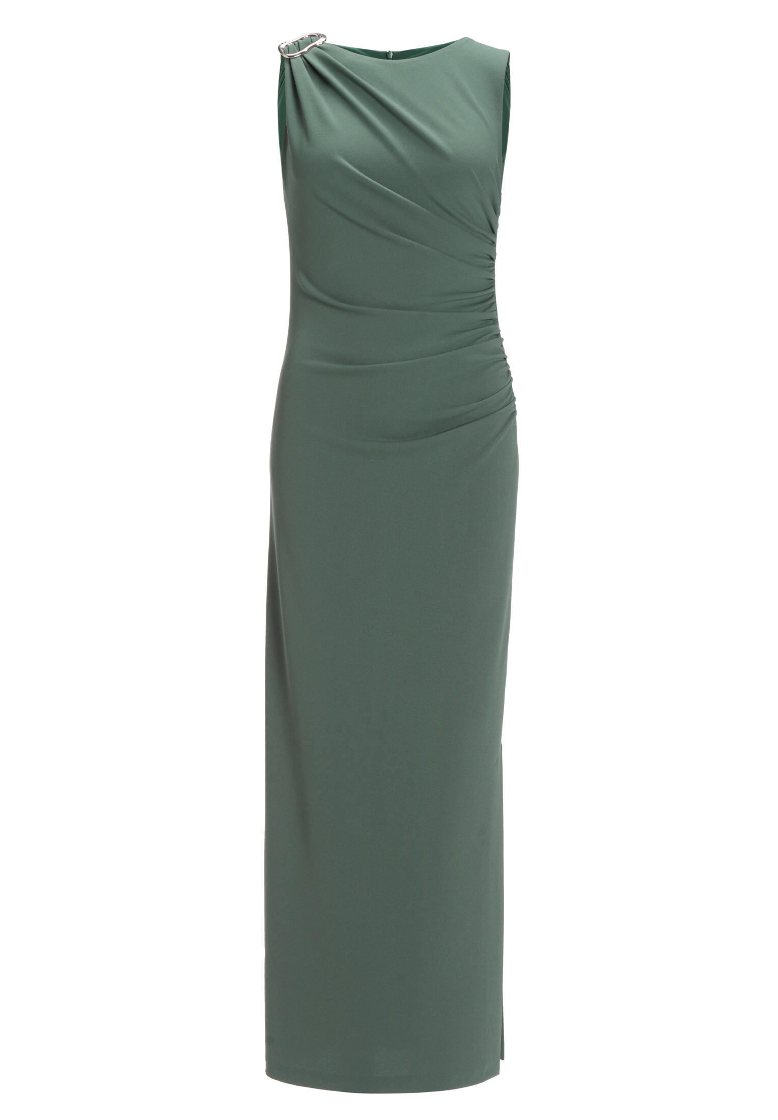 SWING - Abendkleid aus Crepe Jersey mit Drapierung und Zierschnalle deep slate von SWING