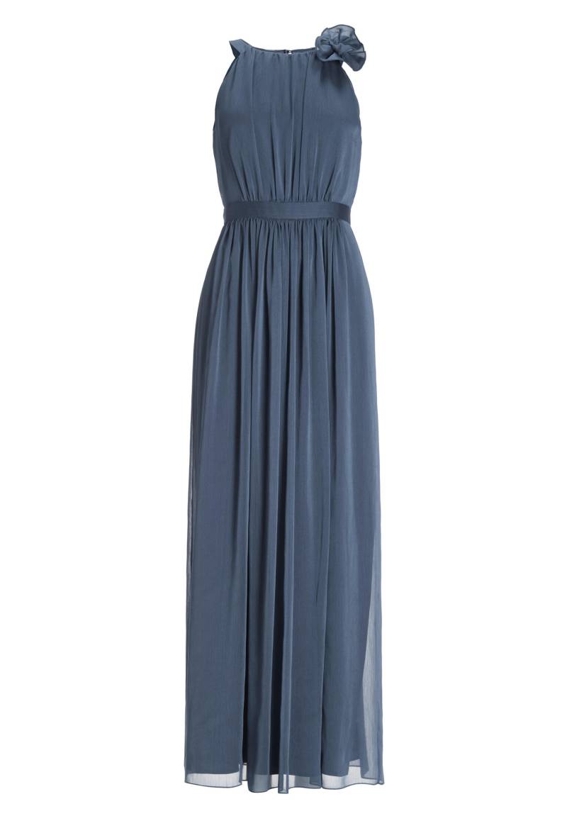 SWING - Abendkleid aus Crinkle Chiffon mit dekorativer Blüte timeless blue von SWING