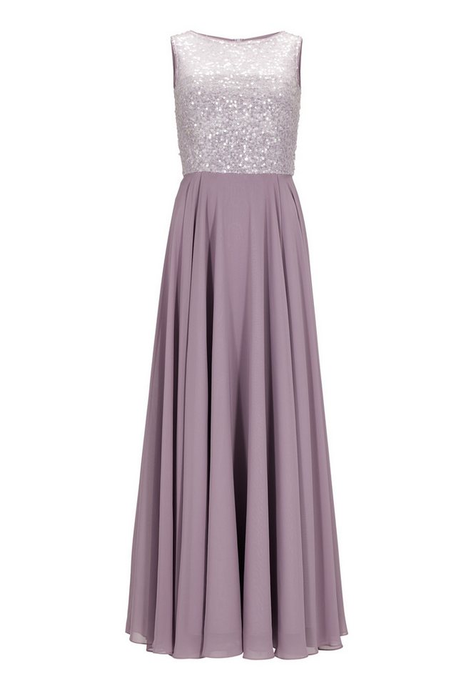 SWING Abendkleid - elegantes Maxikleid - Pailletten- Chiffon- Kleid - von SWING