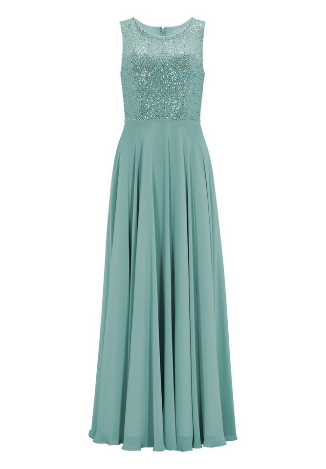 SWING Abendkleid in Paillettenoptik - Chiffonkleid - festliches Maxikleid - glitzernd von SWING