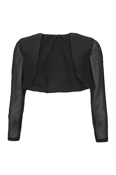 SWING - Bolero aus Chiffon black - Gr. - 36 von SWING