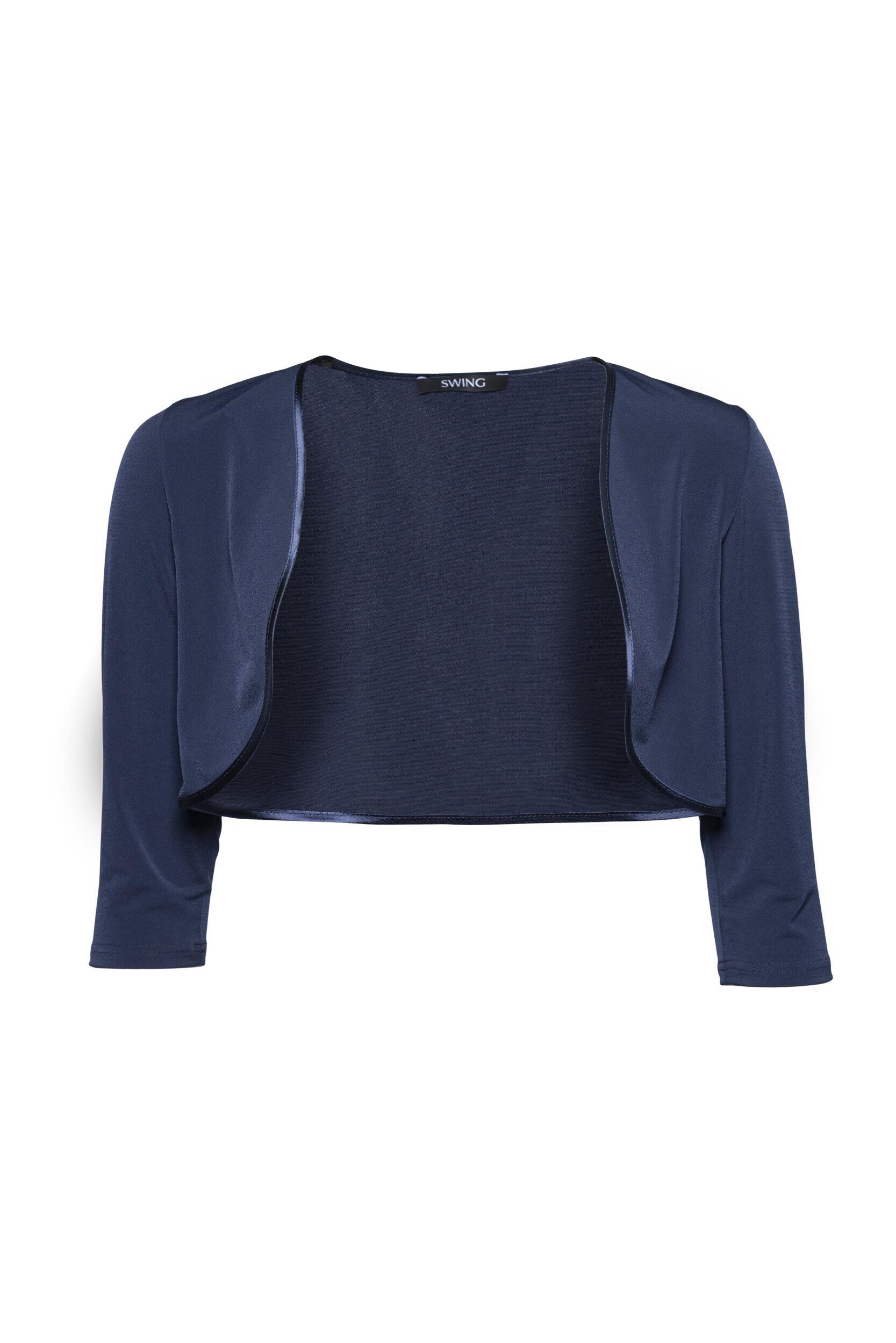 SWING - Bolero aus Jersey mit Dreiviertelärmeln navy - Gr. - 38 von SWING